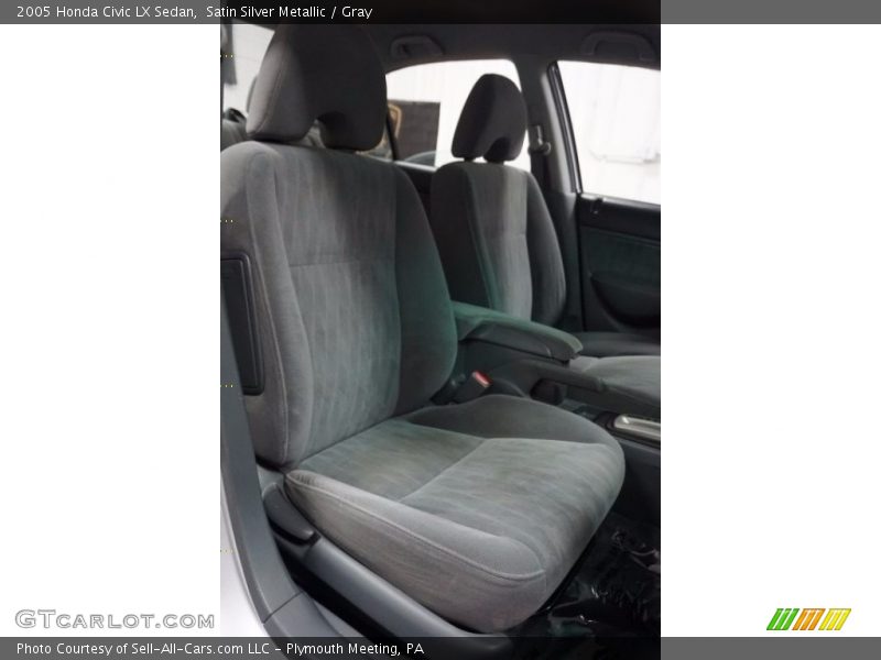 Satin Silver Metallic / Gray 2005 Honda Civic LX Sedan