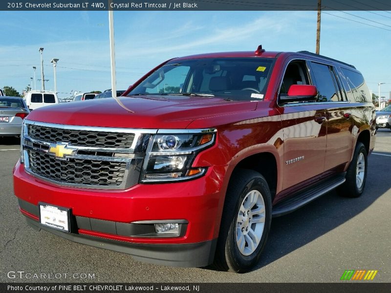 Crystal Red Tintcoat / Jet Black 2015 Chevrolet Suburban LT 4WD