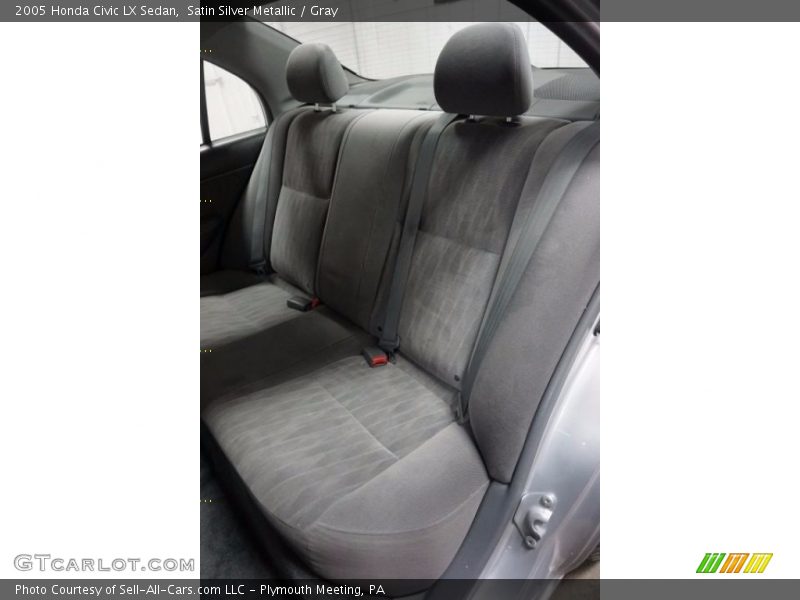 Satin Silver Metallic / Gray 2005 Honda Civic LX Sedan