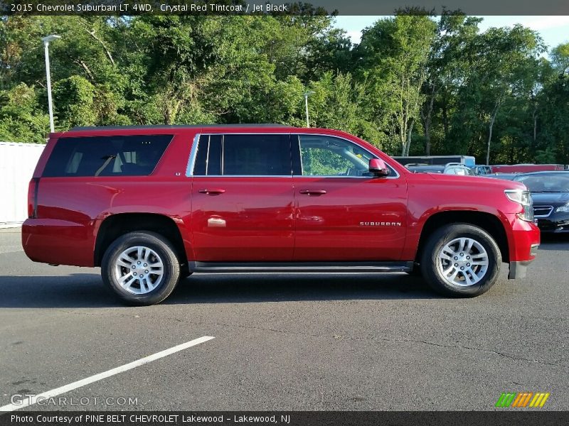 Crystal Red Tintcoat / Jet Black 2015 Chevrolet Suburban LT 4WD