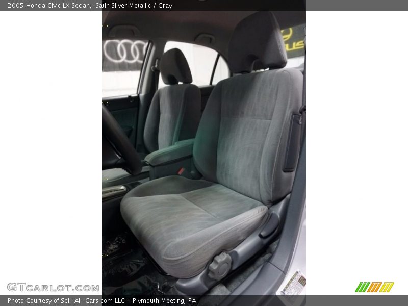 Satin Silver Metallic / Gray 2005 Honda Civic LX Sedan