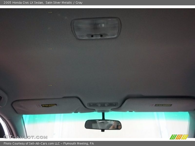 Satin Silver Metallic / Gray 2005 Honda Civic LX Sedan