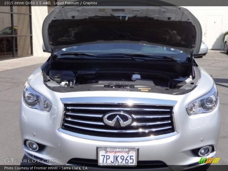 Liquid Platinum / Graphite 2015 Infiniti QX60 3.5 AWD