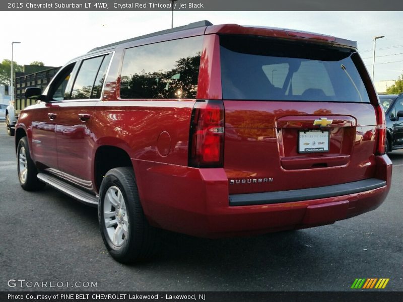 Crystal Red Tintcoat / Jet Black 2015 Chevrolet Suburban LT 4WD