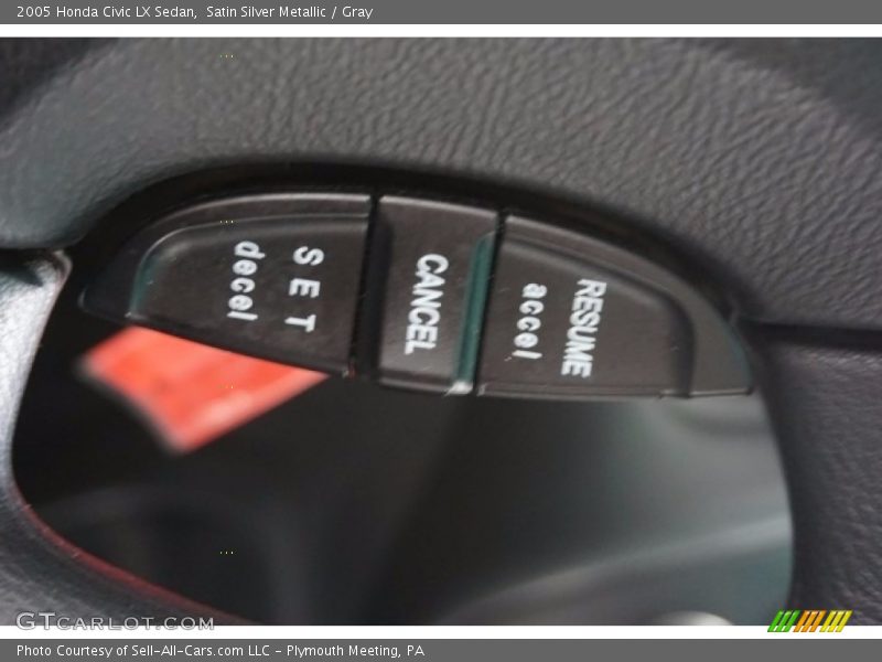 Satin Silver Metallic / Gray 2005 Honda Civic LX Sedan