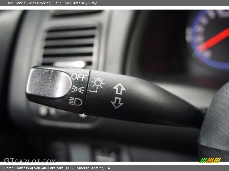 Satin Silver Metallic / Gray 2005 Honda Civic LX Sedan
