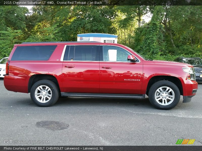 Crystal Red Tintcoat / Jet Black 2015 Chevrolet Suburban LT 4WD