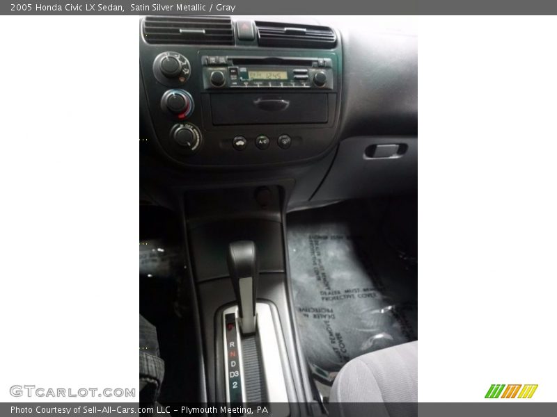 Satin Silver Metallic / Gray 2005 Honda Civic LX Sedan