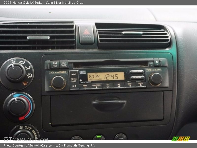 Satin Silver Metallic / Gray 2005 Honda Civic LX Sedan