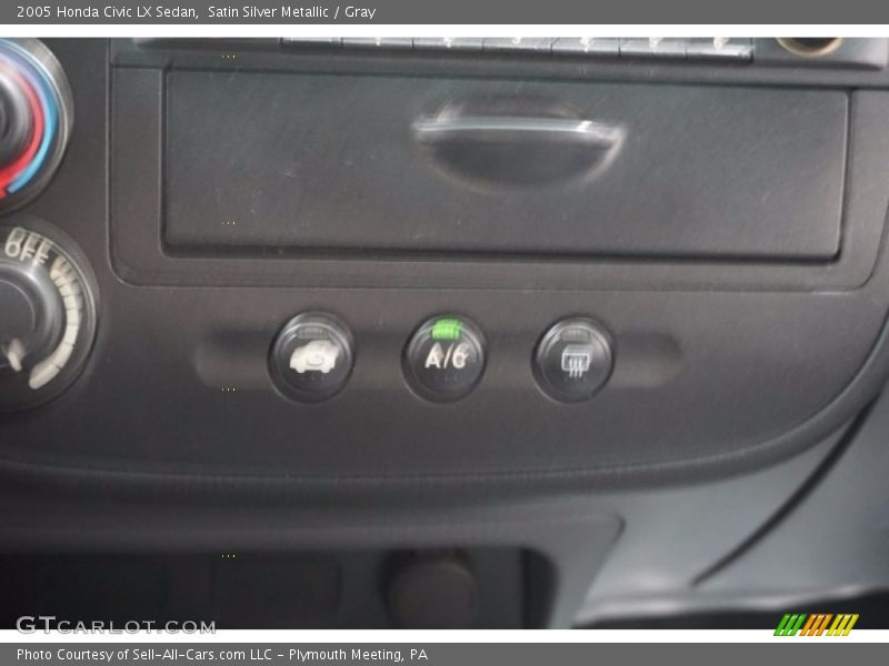 Satin Silver Metallic / Gray 2005 Honda Civic LX Sedan