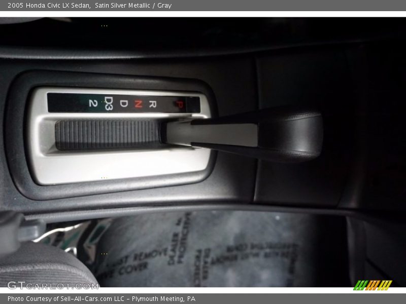 Satin Silver Metallic / Gray 2005 Honda Civic LX Sedan
