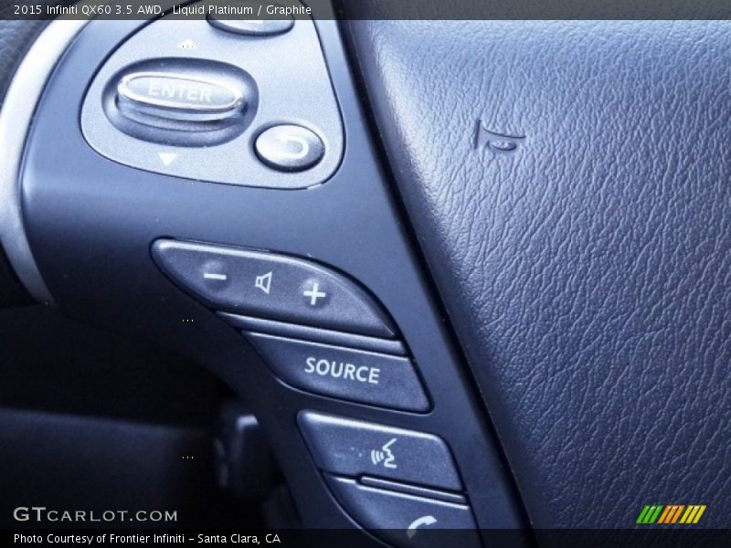 Liquid Platinum / Graphite 2015 Infiniti QX60 3.5 AWD