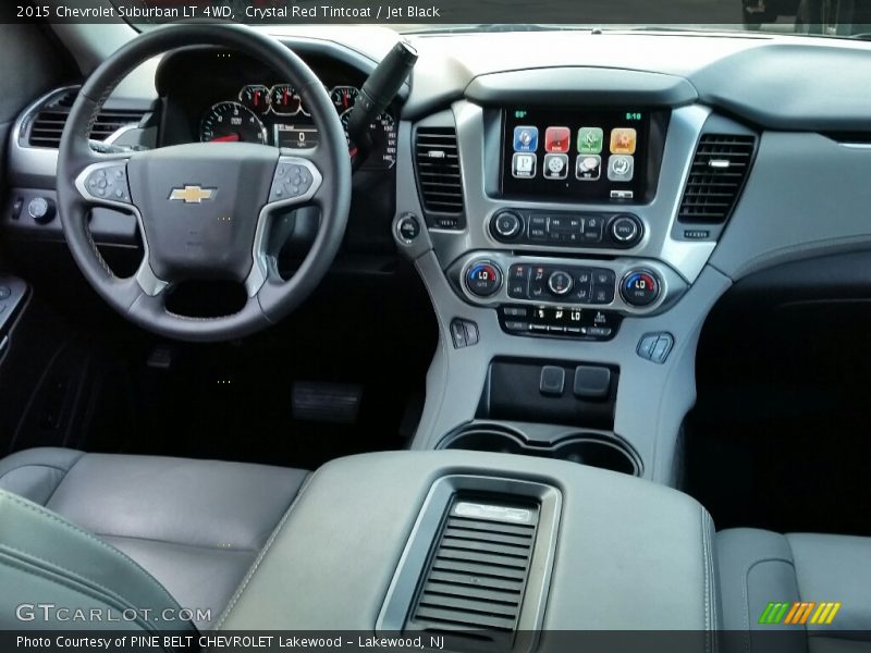 Crystal Red Tintcoat / Jet Black 2015 Chevrolet Suburban LT 4WD