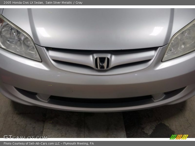 Satin Silver Metallic / Gray 2005 Honda Civic LX Sedan