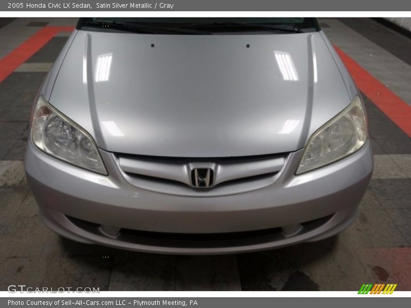 Satin Silver Metallic / Gray 2005 Honda Civic LX Sedan