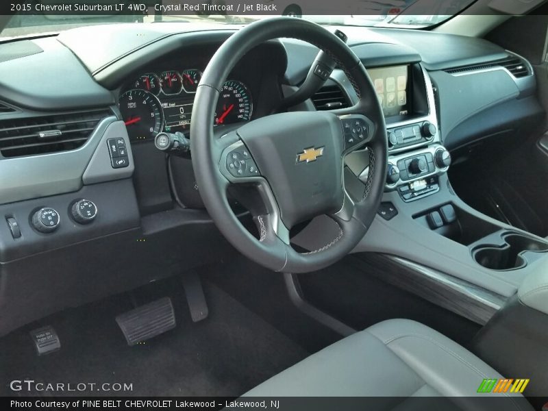 Crystal Red Tintcoat / Jet Black 2015 Chevrolet Suburban LT 4WD