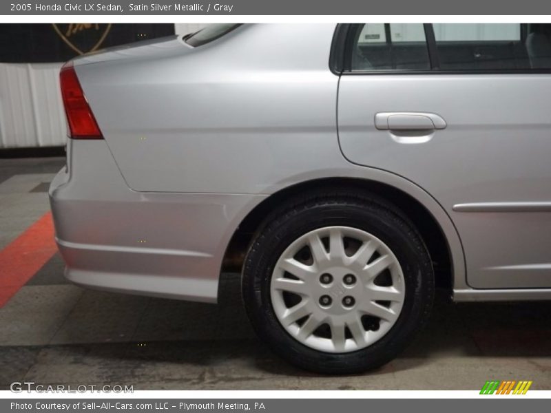 Satin Silver Metallic / Gray 2005 Honda Civic LX Sedan