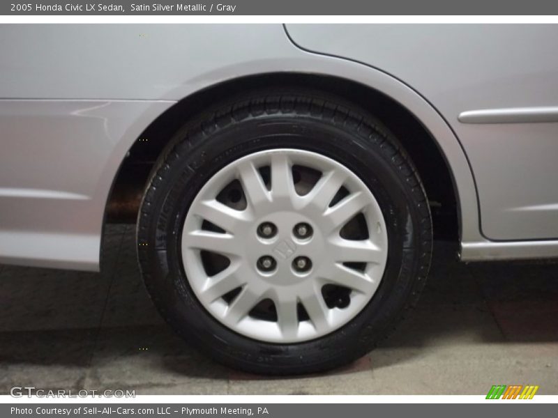 Satin Silver Metallic / Gray 2005 Honda Civic LX Sedan