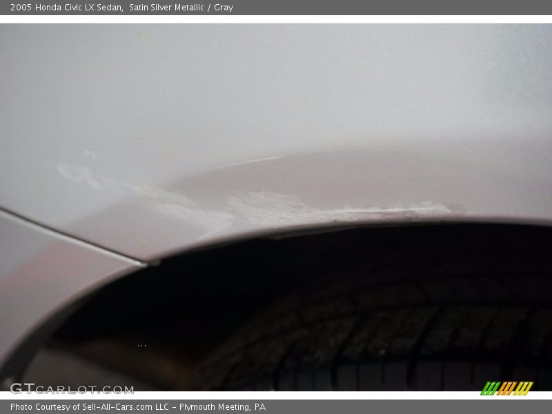 Satin Silver Metallic / Gray 2005 Honda Civic LX Sedan