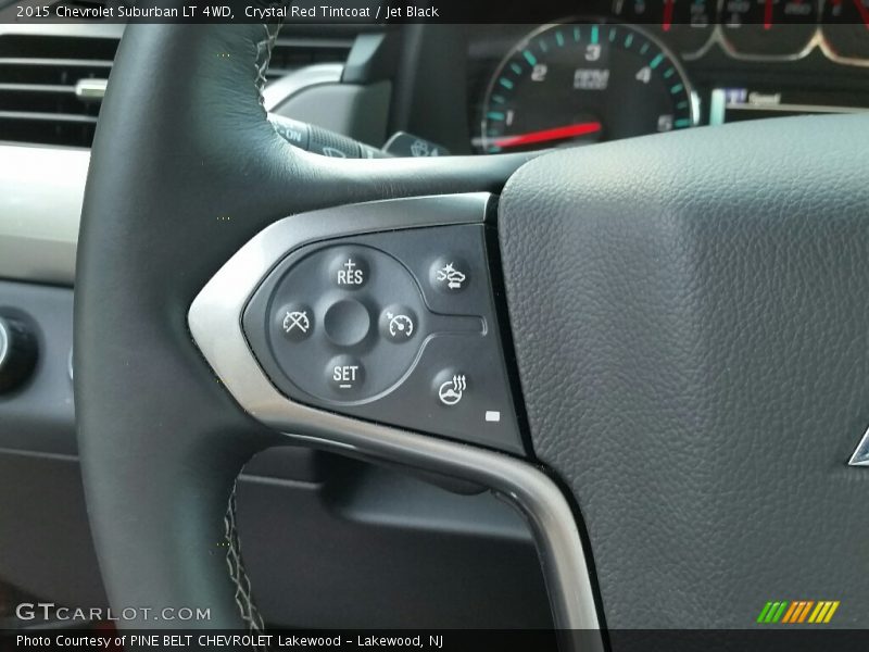 Crystal Red Tintcoat / Jet Black 2015 Chevrolet Suburban LT 4WD