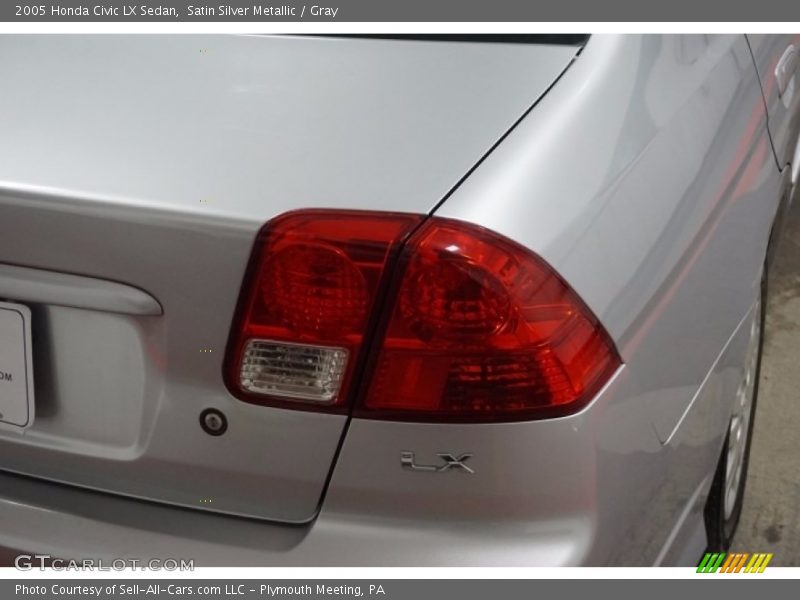 Satin Silver Metallic / Gray 2005 Honda Civic LX Sedan