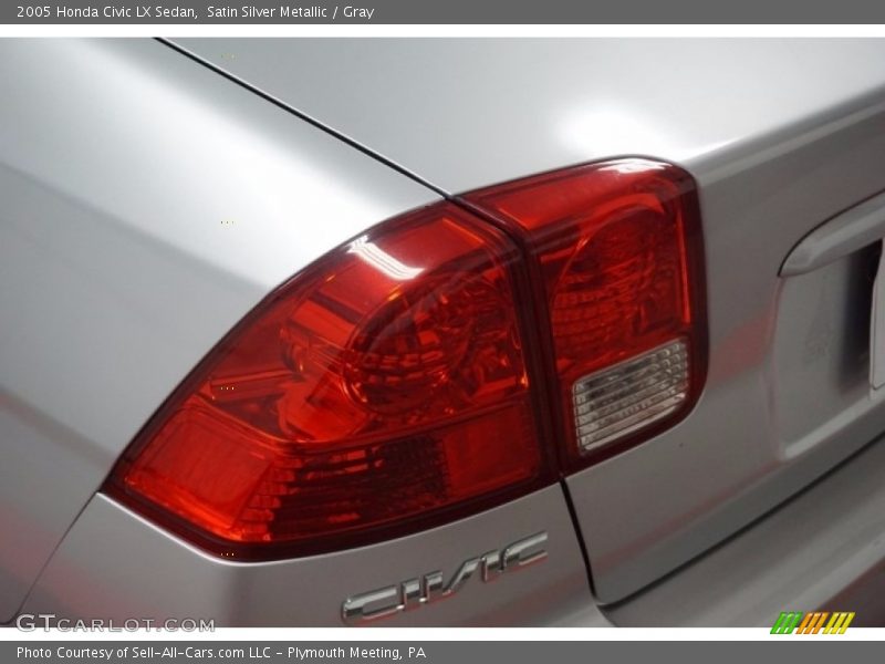 Satin Silver Metallic / Gray 2005 Honda Civic LX Sedan