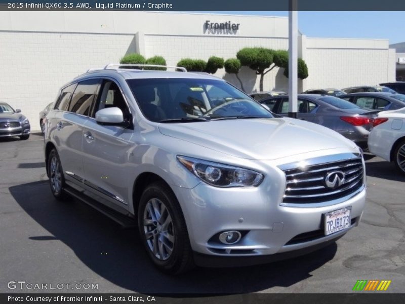 Liquid Platinum / Graphite 2015 Infiniti QX60 3.5 AWD