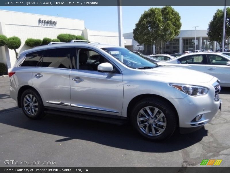 Liquid Platinum / Graphite 2015 Infiniti QX60 3.5 AWD