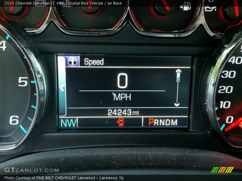 Crystal Red Tintcoat / Jet Black 2015 Chevrolet Suburban LT 4WD