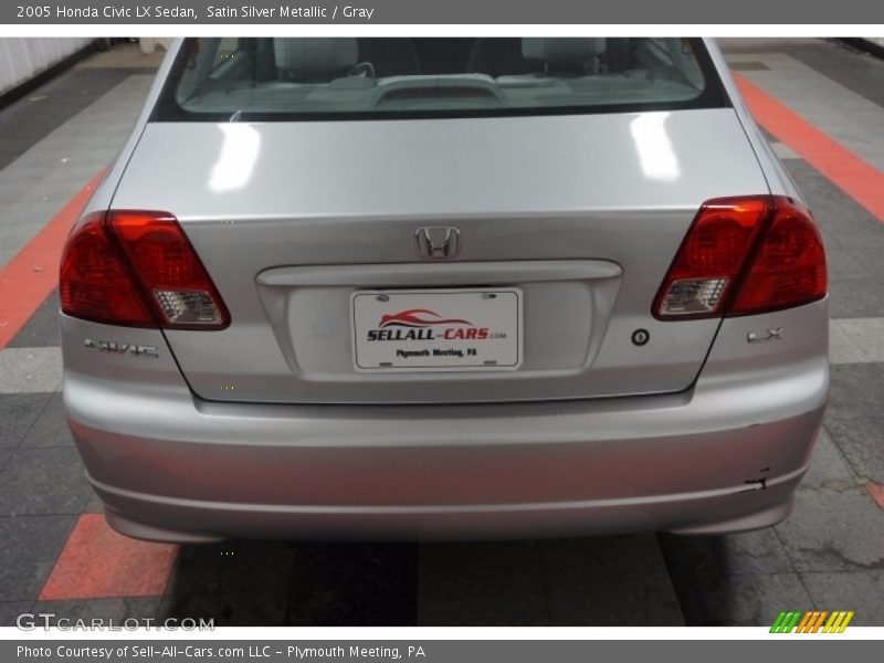 Satin Silver Metallic / Gray 2005 Honda Civic LX Sedan