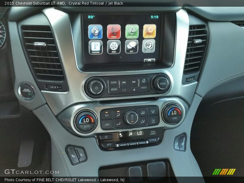 Crystal Red Tintcoat / Jet Black 2015 Chevrolet Suburban LT 4WD