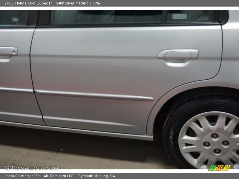 Satin Silver Metallic / Gray 2005 Honda Civic LX Sedan