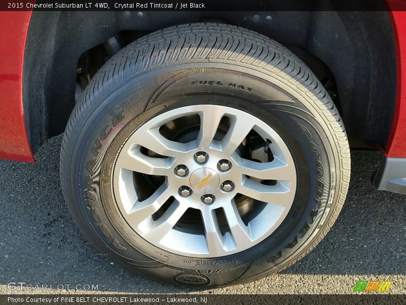 Crystal Red Tintcoat / Jet Black 2015 Chevrolet Suburban LT 4WD