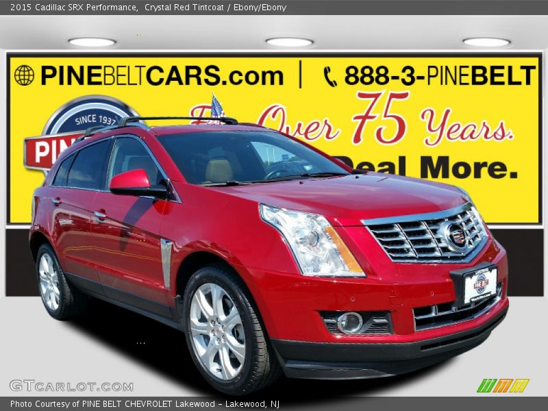 Crystal Red Tintcoat / Ebony/Ebony 2015 Cadillac SRX Performance