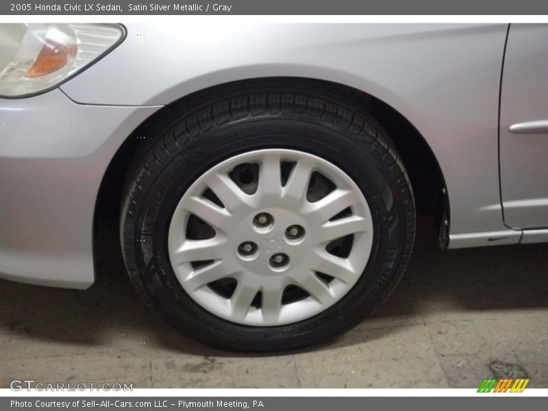 Satin Silver Metallic / Gray 2005 Honda Civic LX Sedan