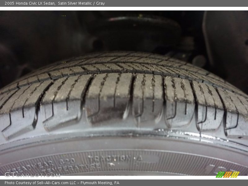 Satin Silver Metallic / Gray 2005 Honda Civic LX Sedan