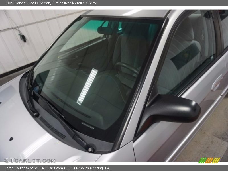 Satin Silver Metallic / Gray 2005 Honda Civic LX Sedan