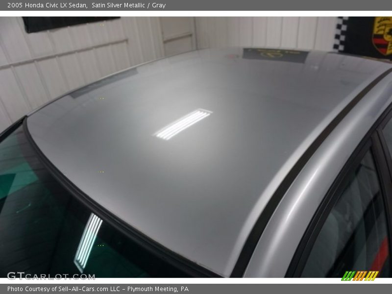 Satin Silver Metallic / Gray 2005 Honda Civic LX Sedan