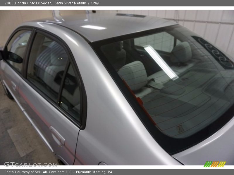 Satin Silver Metallic / Gray 2005 Honda Civic LX Sedan