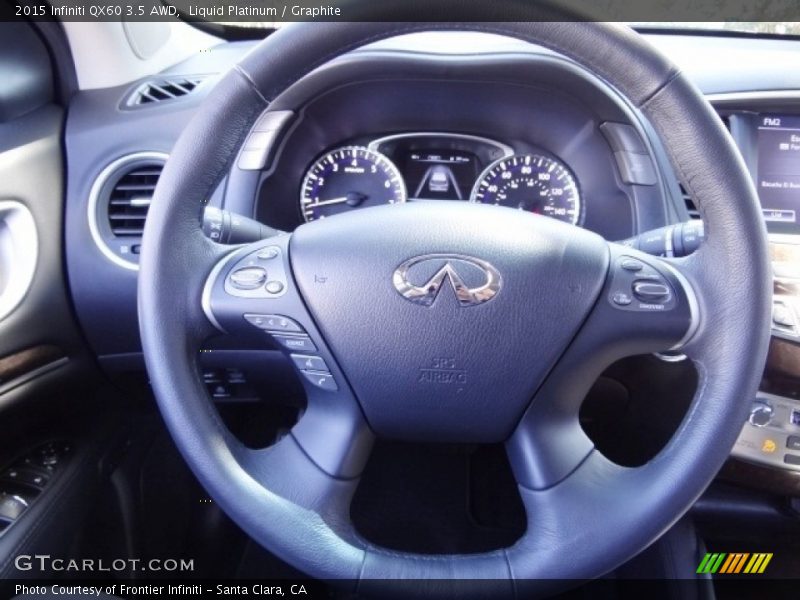 Liquid Platinum / Graphite 2015 Infiniti QX60 3.5 AWD