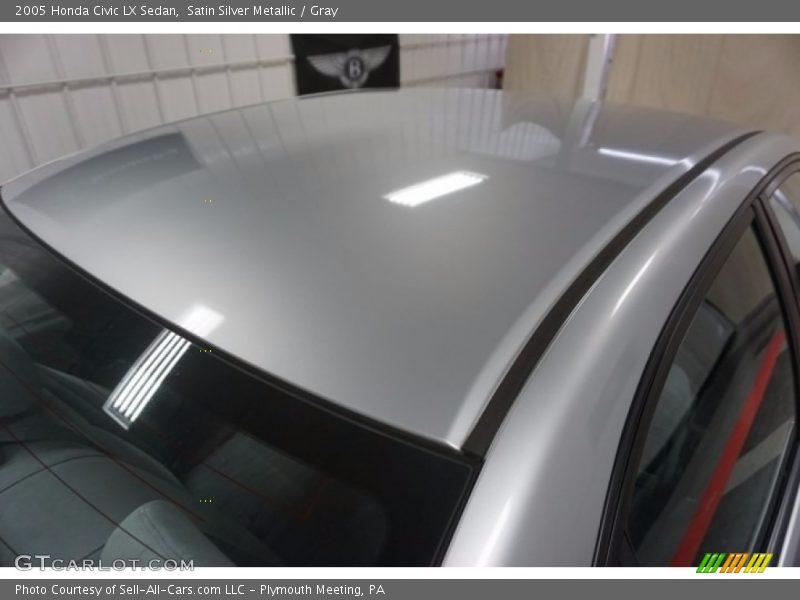 Satin Silver Metallic / Gray 2005 Honda Civic LX Sedan