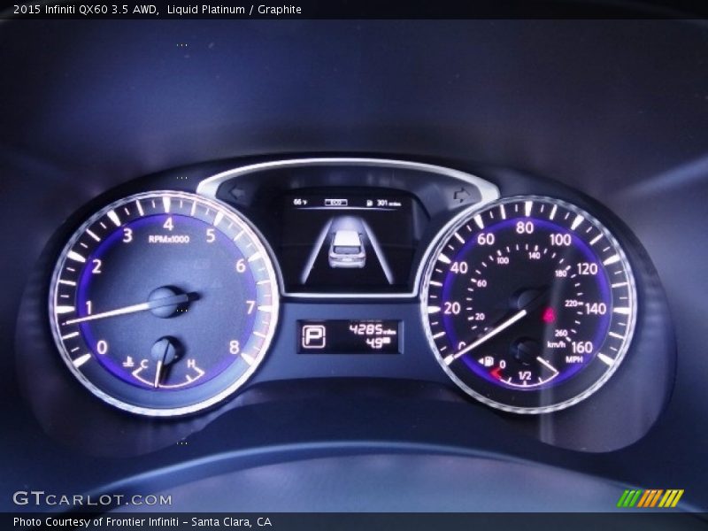 Liquid Platinum / Graphite 2015 Infiniti QX60 3.5 AWD