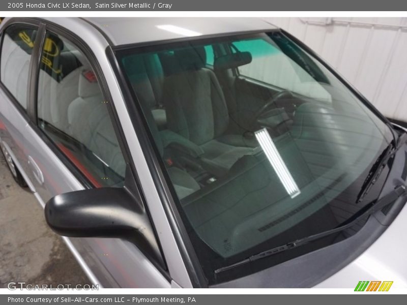 Satin Silver Metallic / Gray 2005 Honda Civic LX Sedan