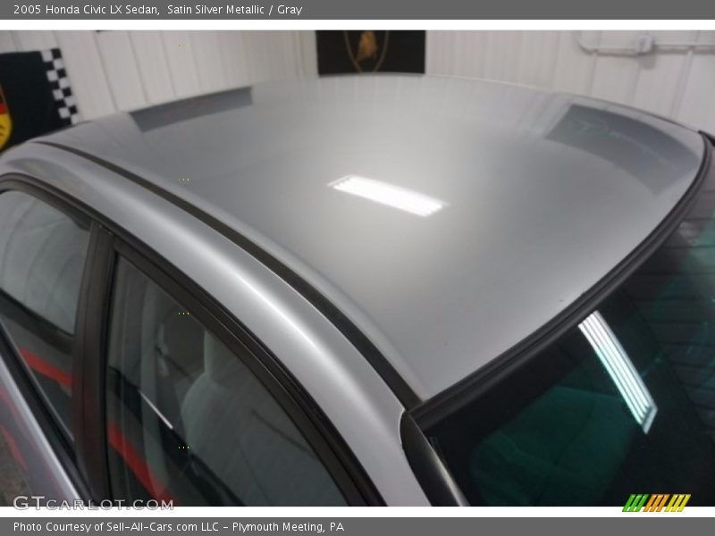 Satin Silver Metallic / Gray 2005 Honda Civic LX Sedan