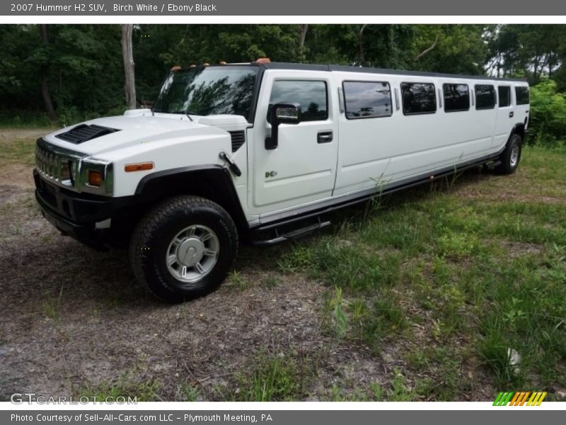 Birch White / Ebony Black 2007 Hummer H2 SUV