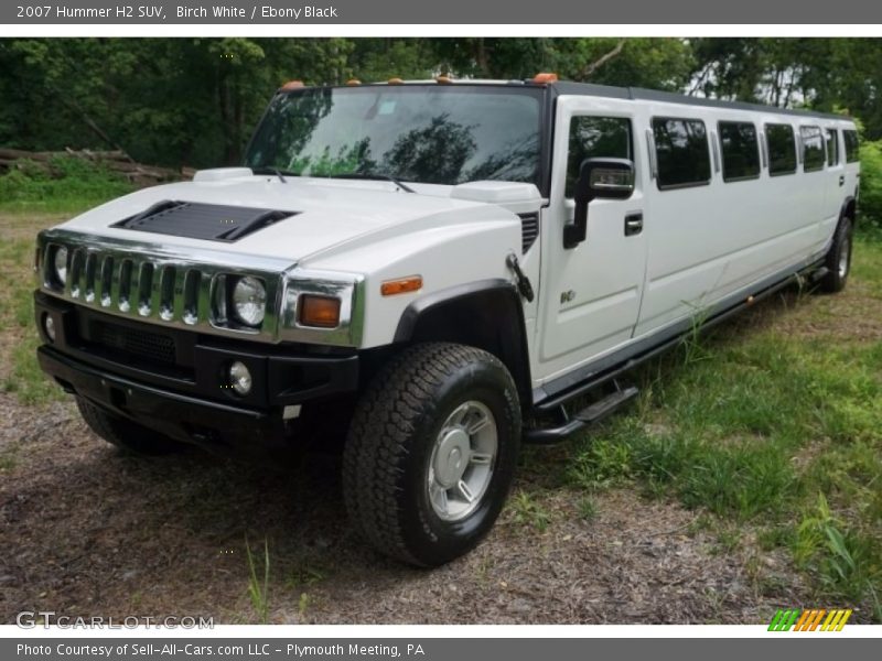 Birch White / Ebony Black 2007 Hummer H2 SUV