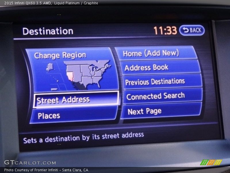 Liquid Platinum / Graphite 2015 Infiniti QX60 3.5 AWD