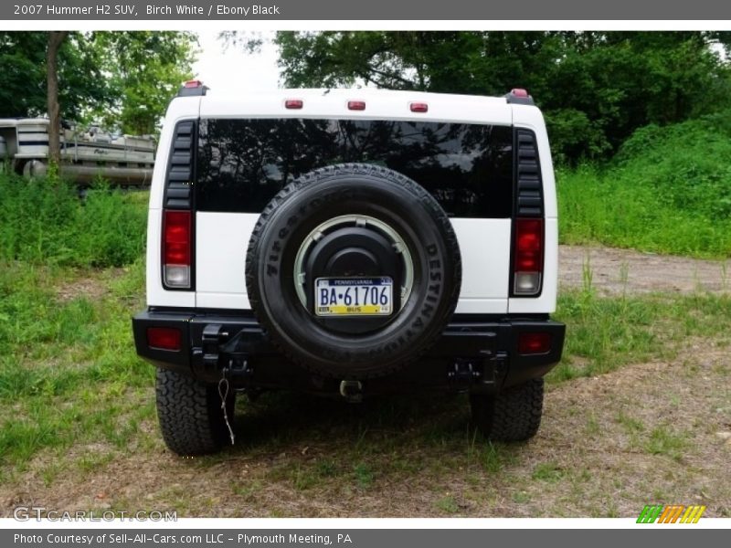 Birch White / Ebony Black 2007 Hummer H2 SUV