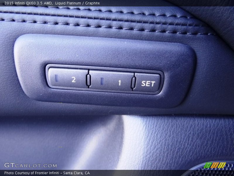 Liquid Platinum / Graphite 2015 Infiniti QX60 3.5 AWD