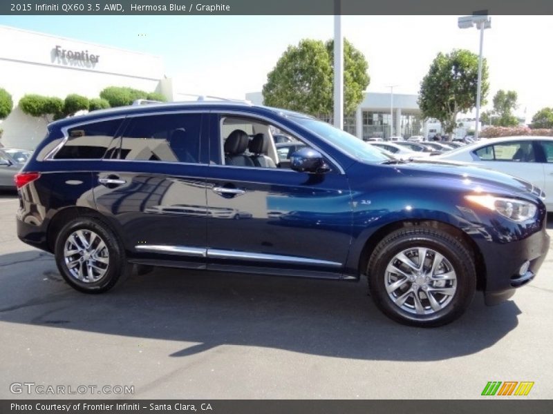 Hermosa Blue / Graphite 2015 Infiniti QX60 3.5 AWD